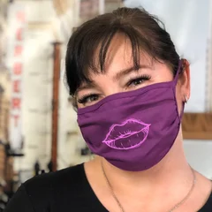 маска губы хлопковая